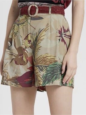 Desigual Pearl Harbour Shorts Femmes Bermuda Paper Bag  Shorts Size Medium